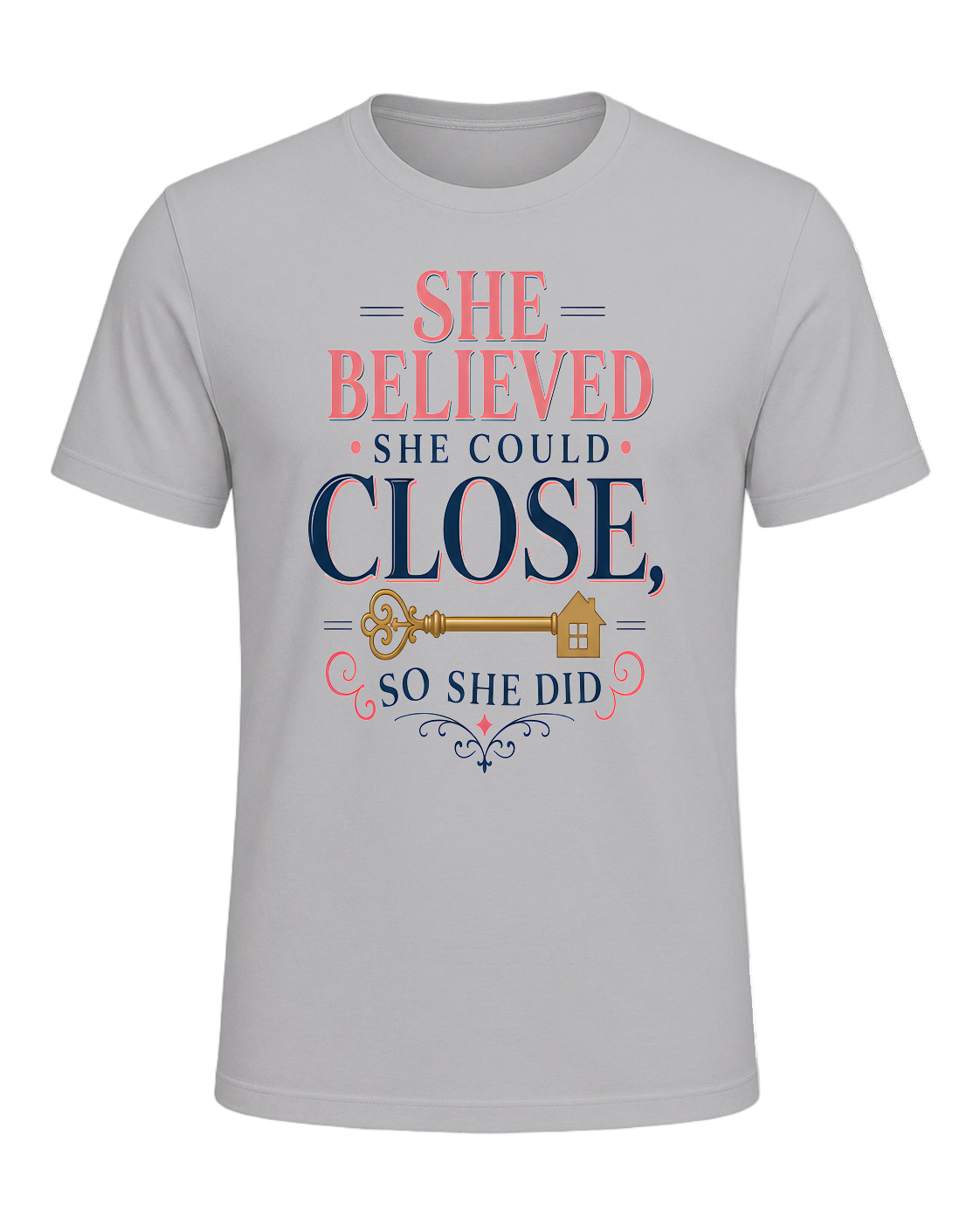 SHE BELIEVED SHE COULD CLOSE, SO SHE DID — Athletic Heather