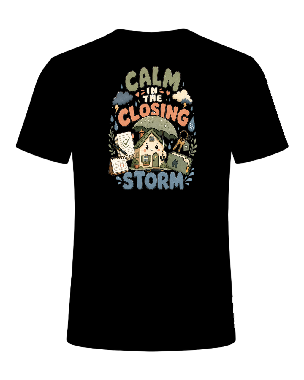 CALM IN THE CLOSING STORM — Black