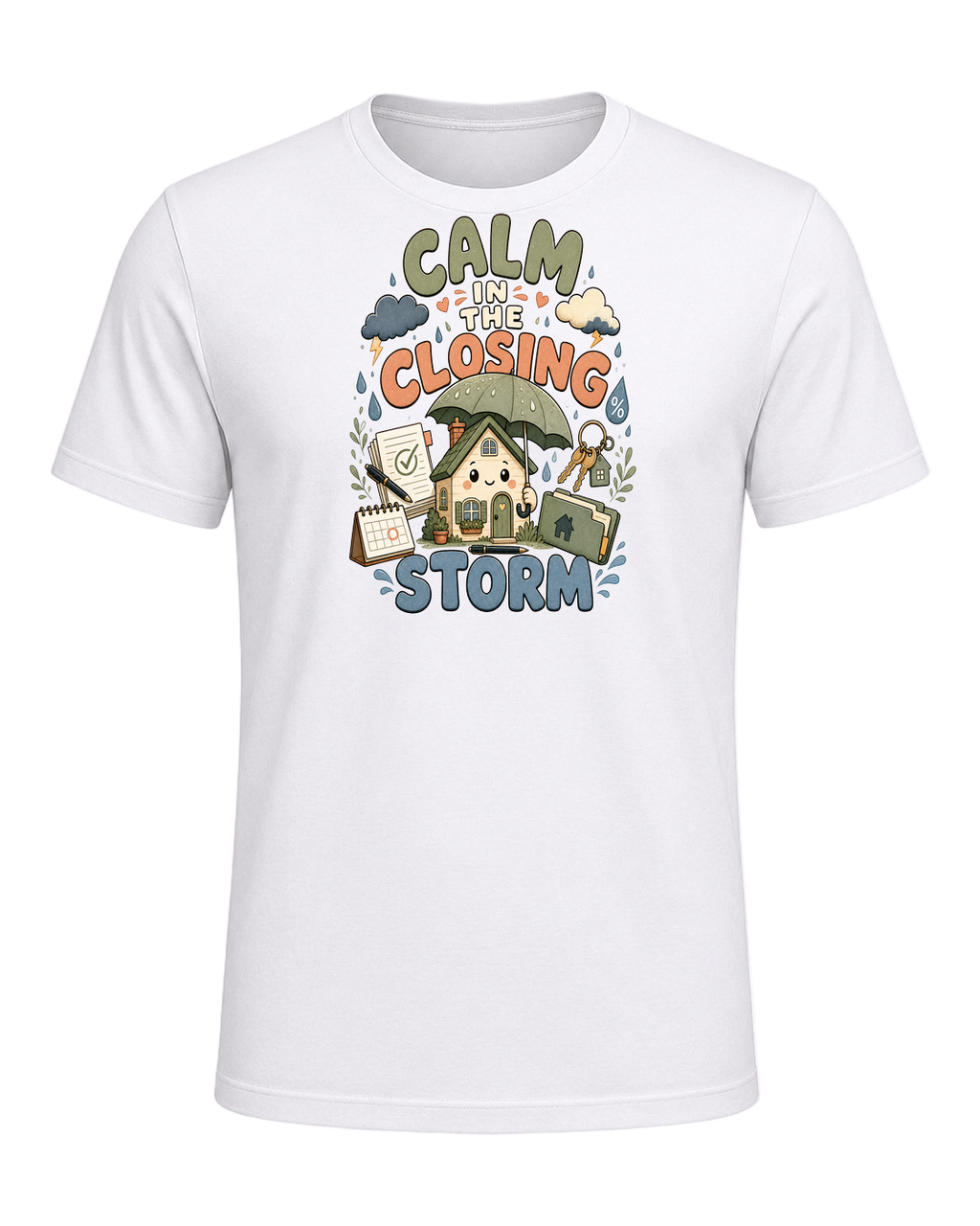 CALM IN THE CLOSING STORM — White