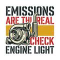 Emissions are the real check engine light