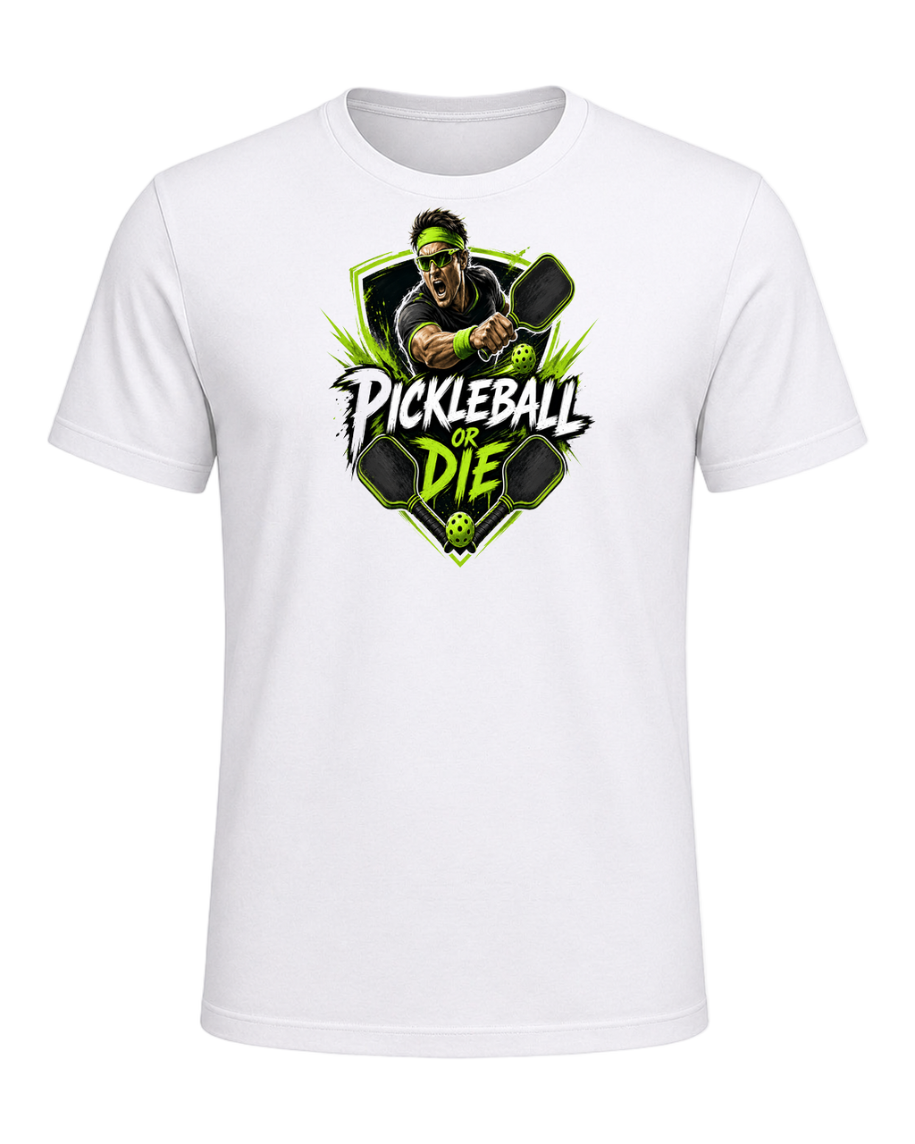 Pickleball Player — White