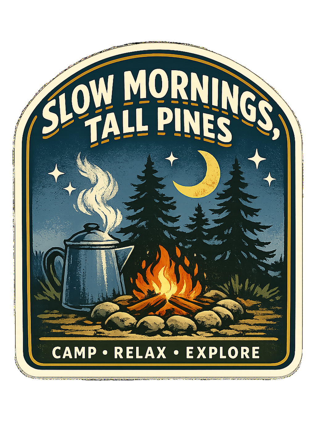 Slow Mornings, Tall Pines Tee