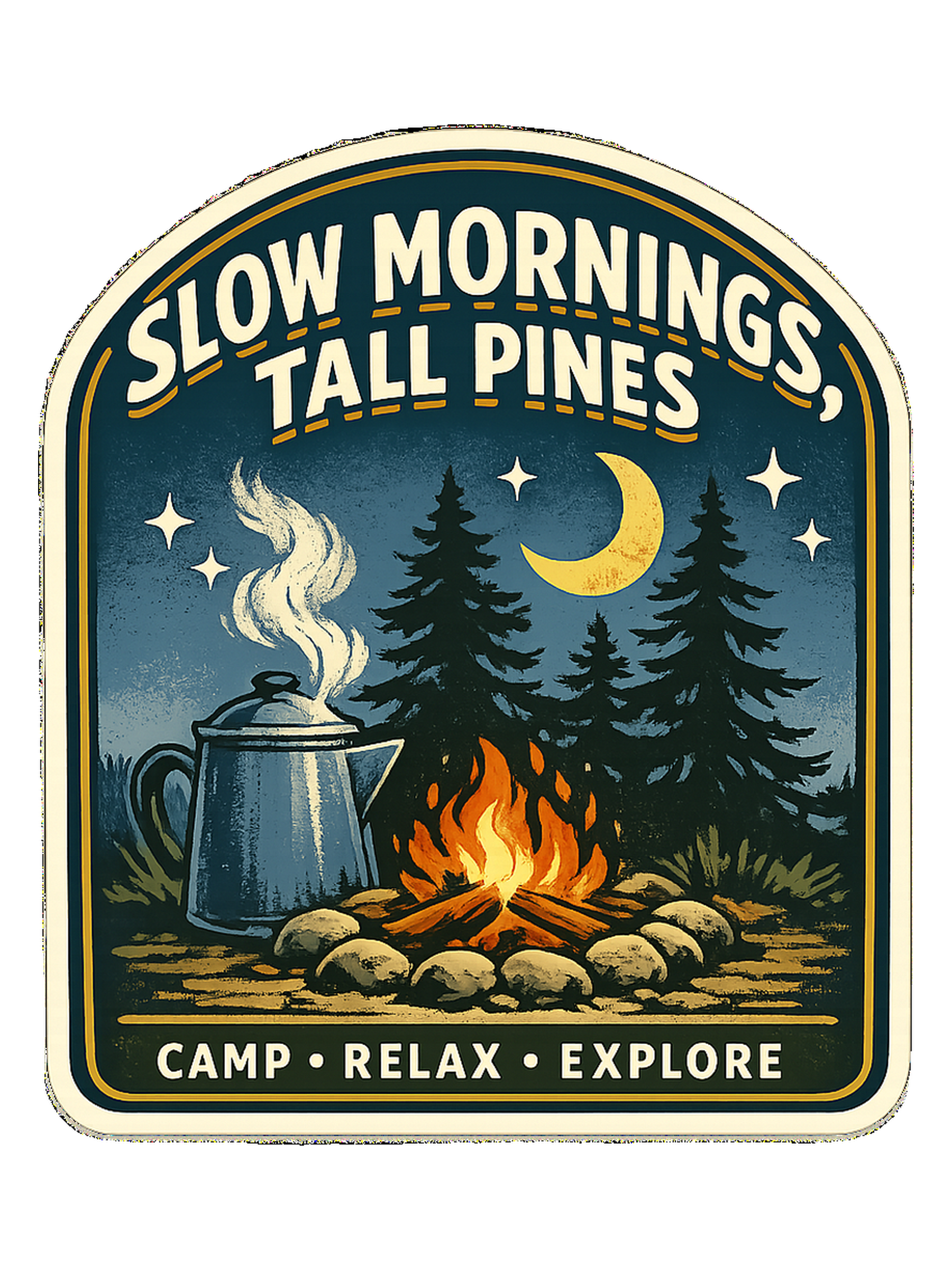 Slow Mornings, Tall Pines Tee