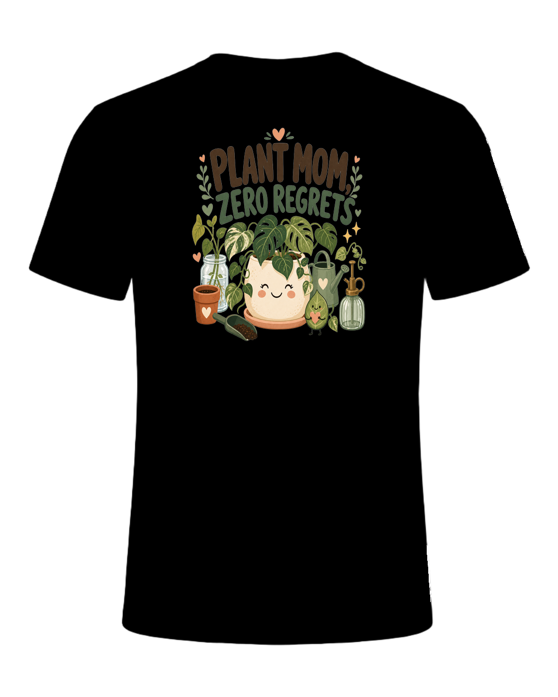 PLANT MOM, ZERO REGRETS — Black