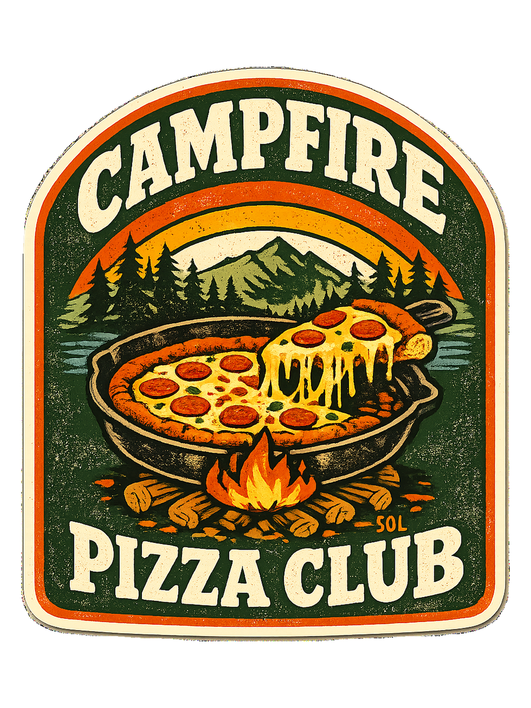 Campfire Pizza Club Tee