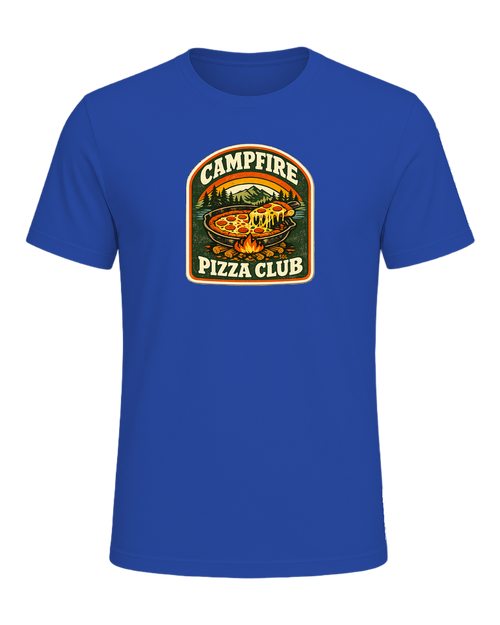 Campfire Pizza Club Tee — True Royal