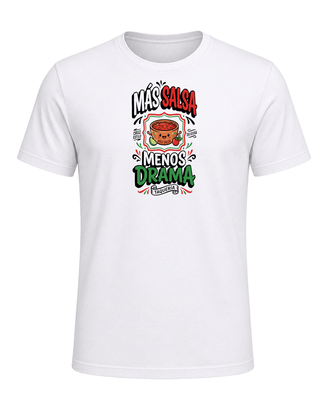 Más Salsa Menos Drama — White