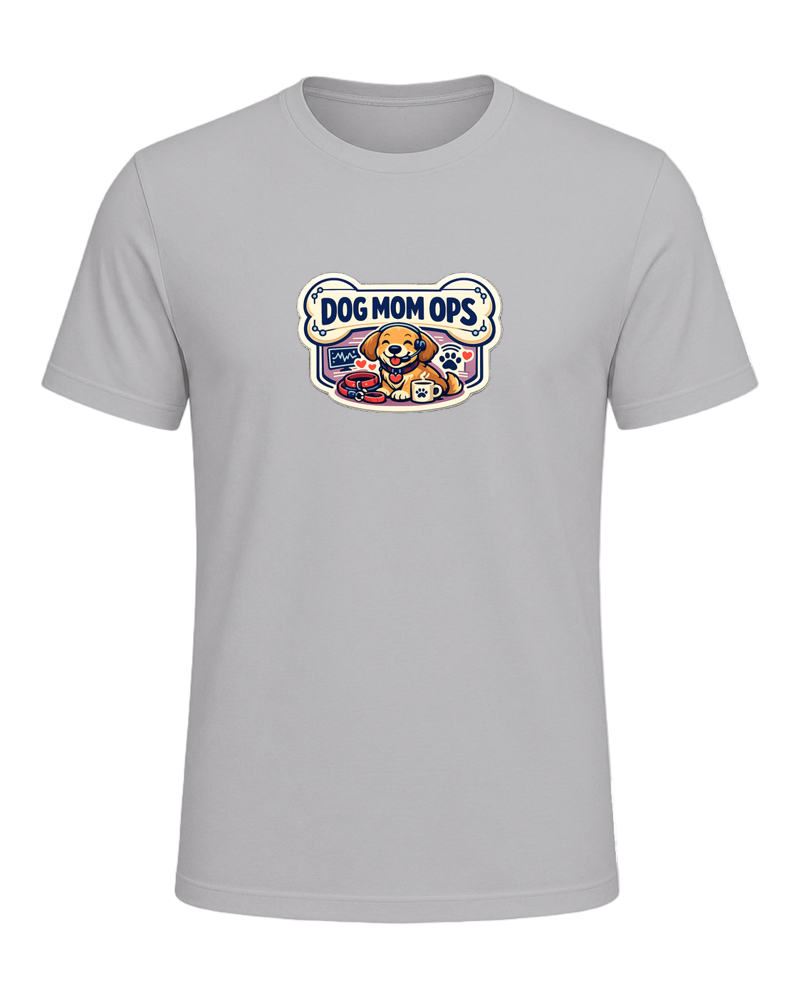 Dog Mom Ops Tee — Athletic Heather