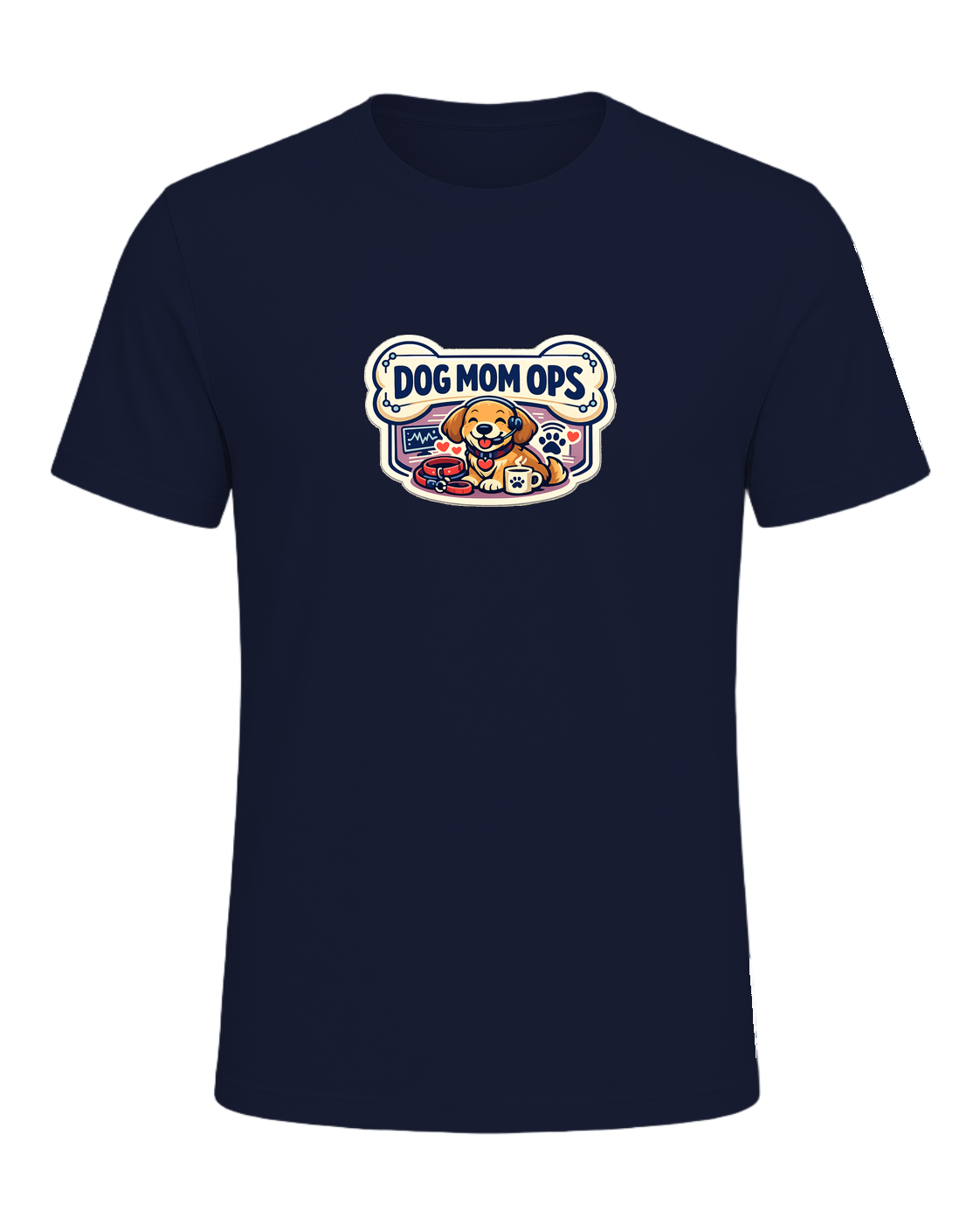 Dog Mom Ops Tee — Navy