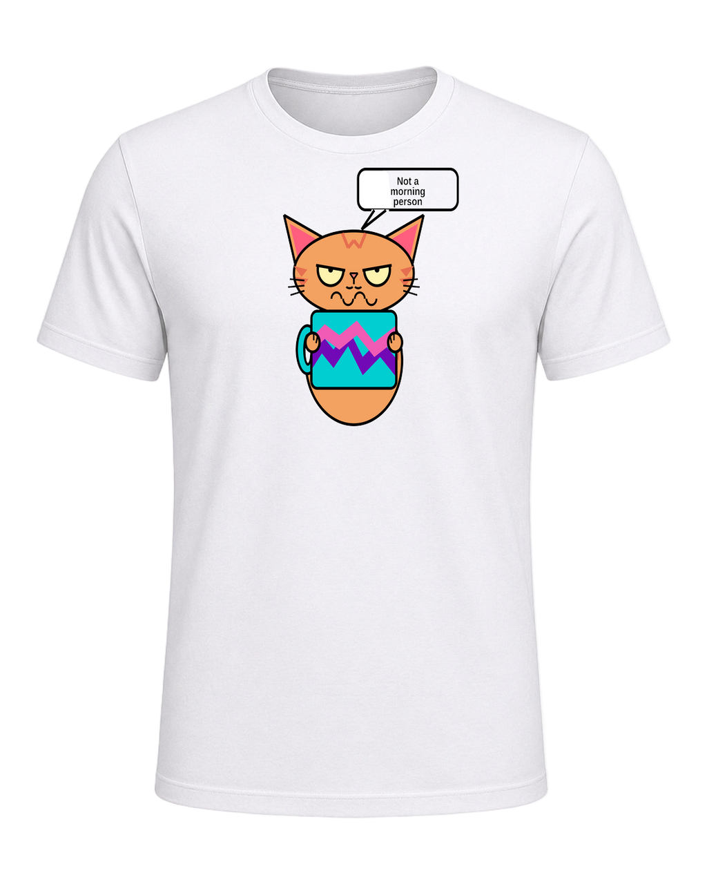 Grumpy Tabby Coffee — White