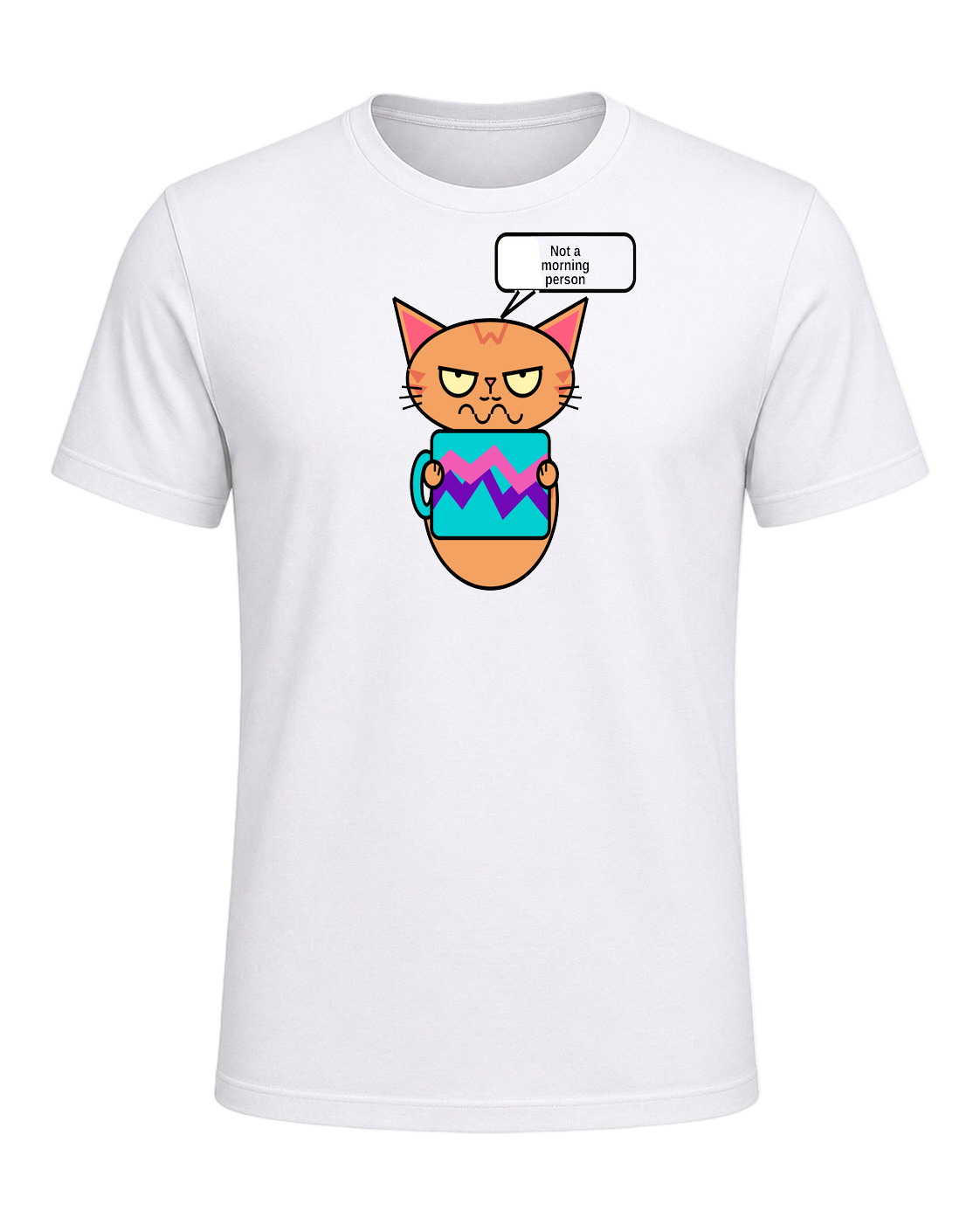 Grumpy Tabby Coffee — White