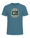 I Run On Scrubs & Questionable Coffee Tee — Heather Deep Teal