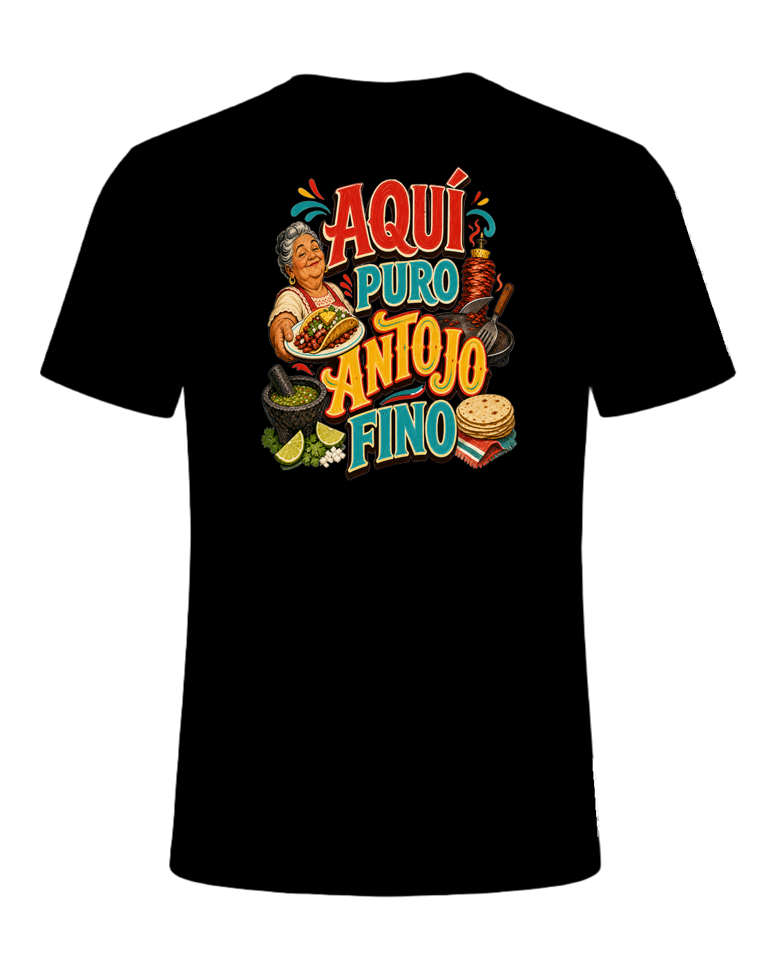 AQUÍ PURO ANTOJO FINO — Black