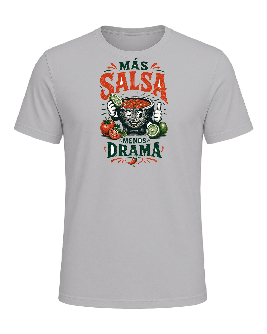 Más Salsa Menos Drama — Athletic Heather