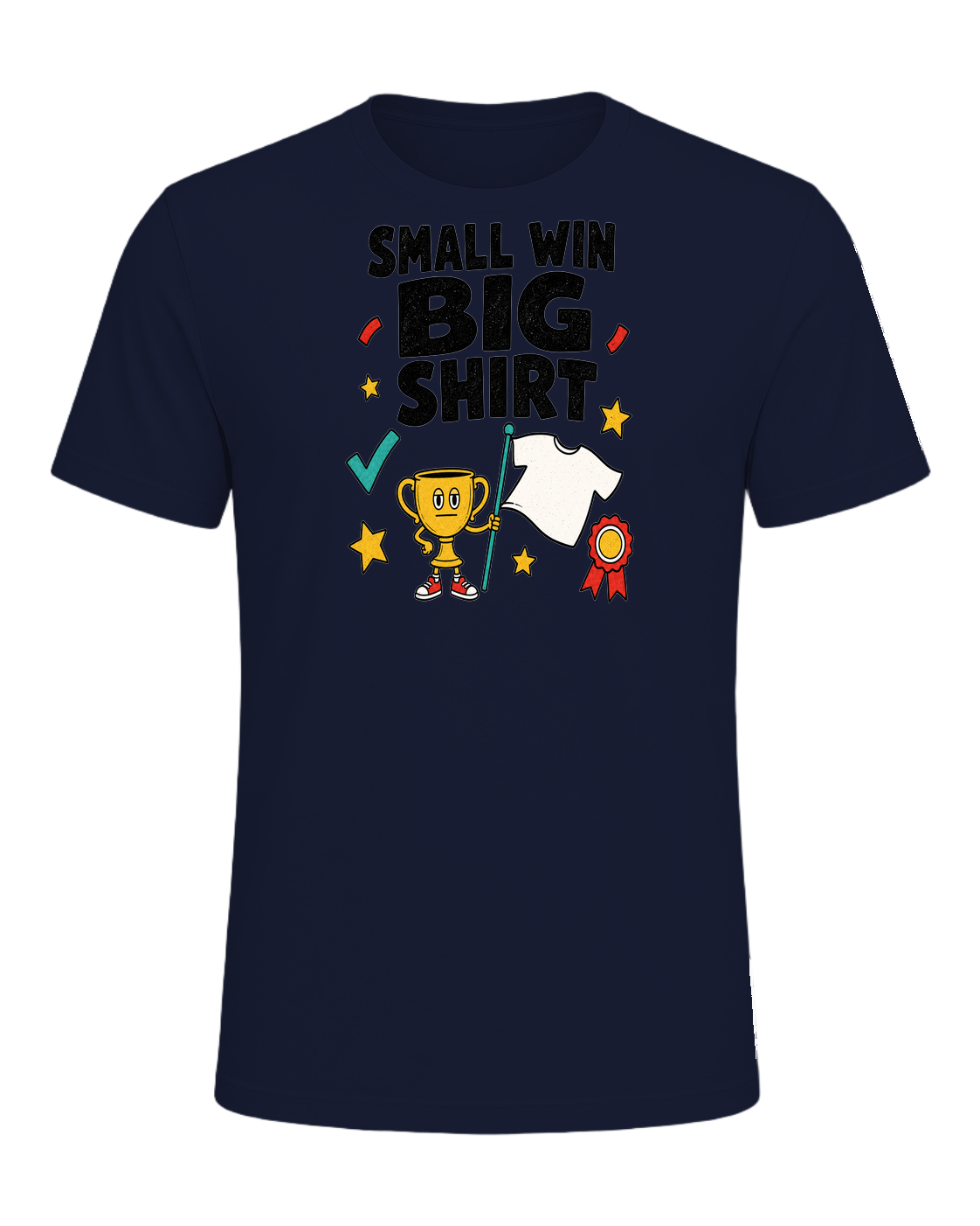 SMALL WIN BIG SHIRT — Navy