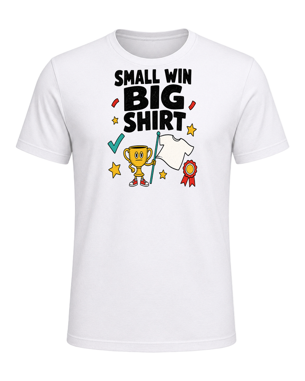 SMALL WIN BIG SHIRT — White