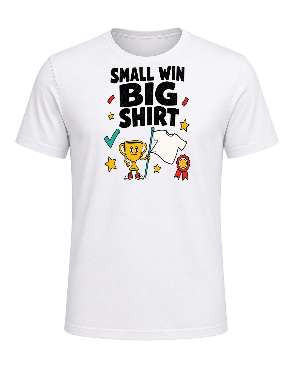 SMALL WIN BIG SHIRT — White