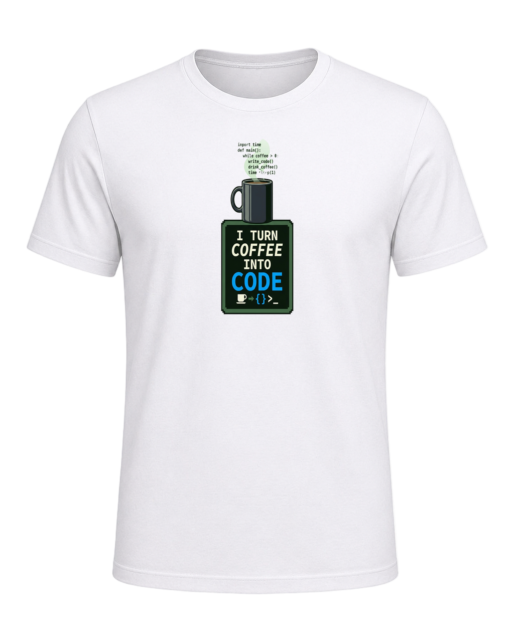 Coffee + Programmer — White