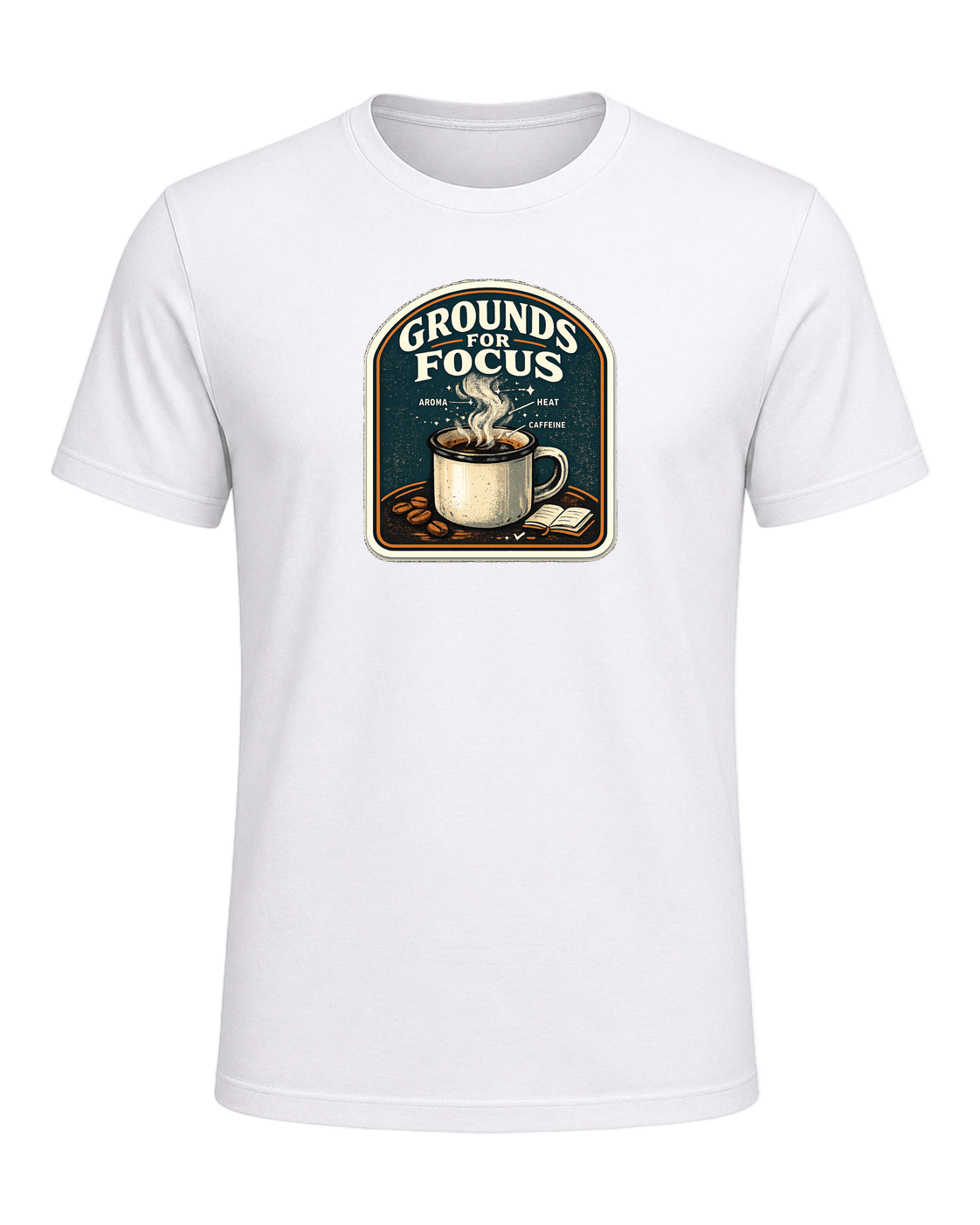 Grounds For Focus Tee — White