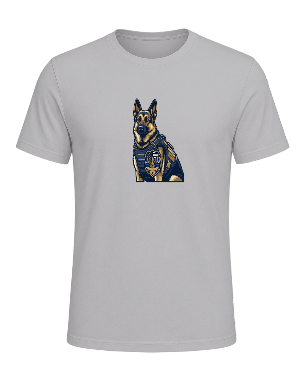 German Shepherd K9 Officer — Athletic Heather