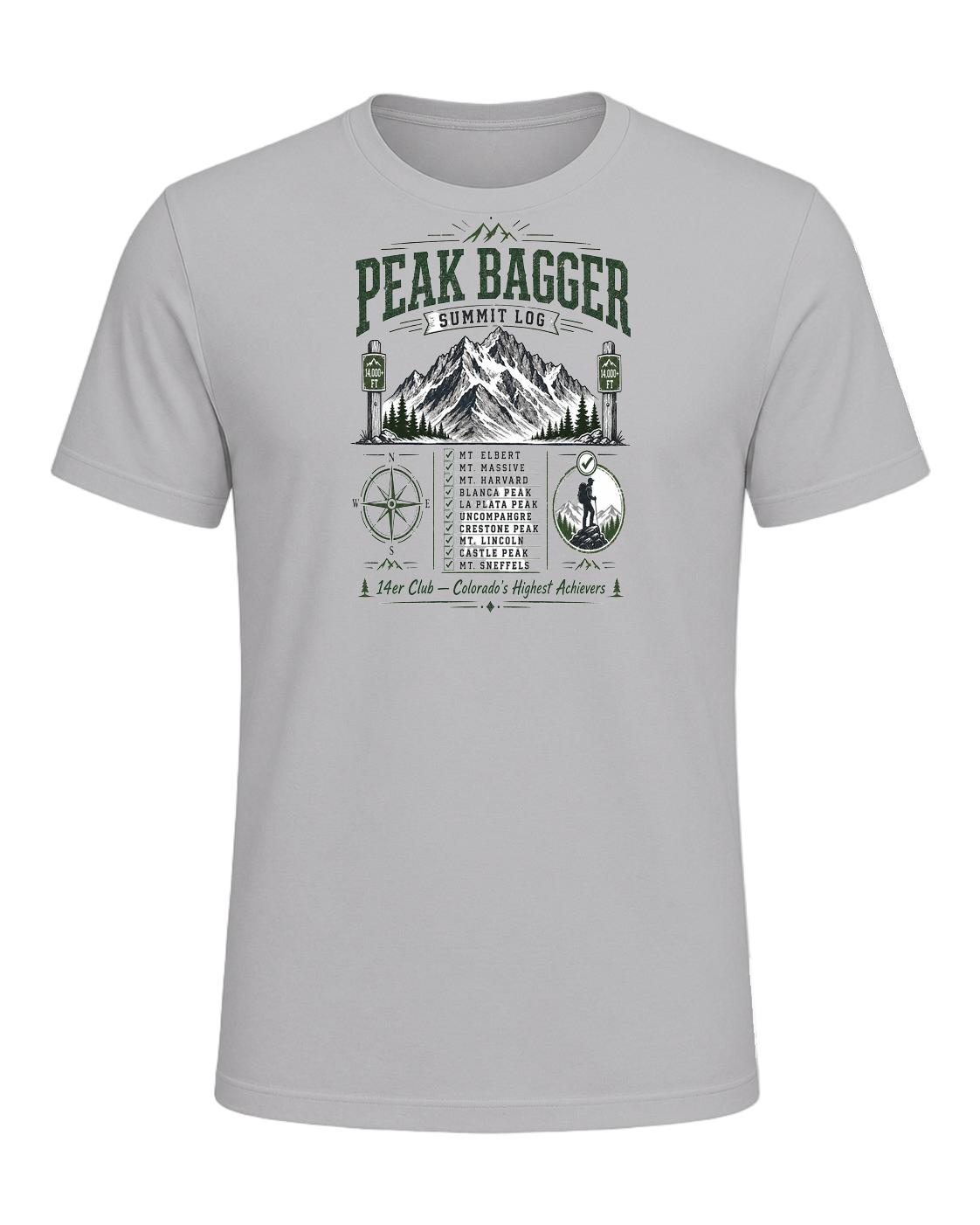 Peak Bagger — Athletic Heather