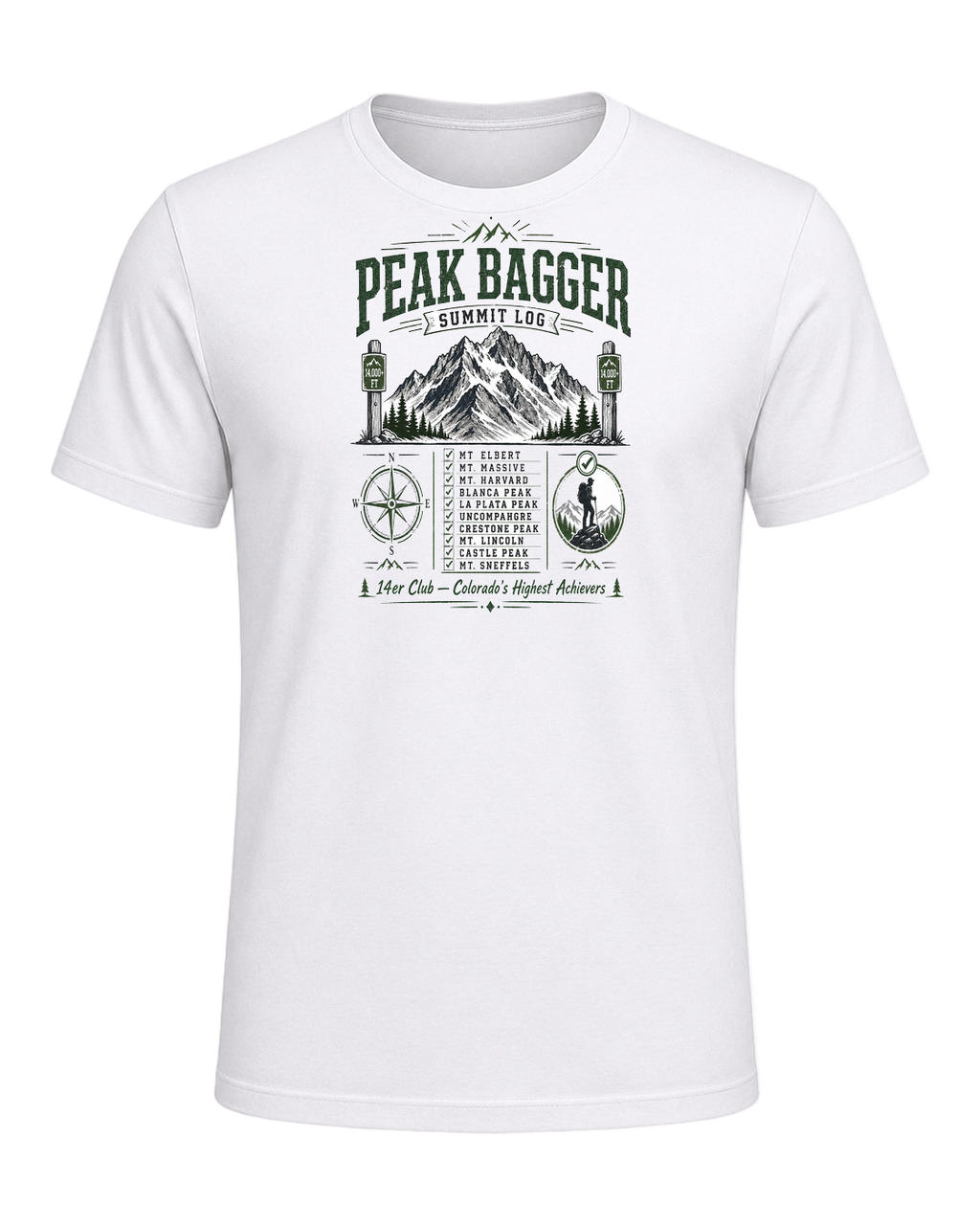 Peak Bagger — White