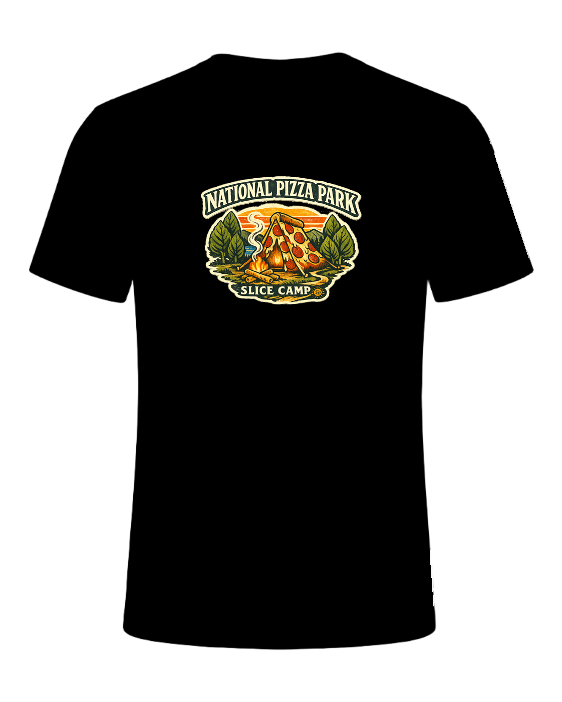 National Pizza Park Tee — Black