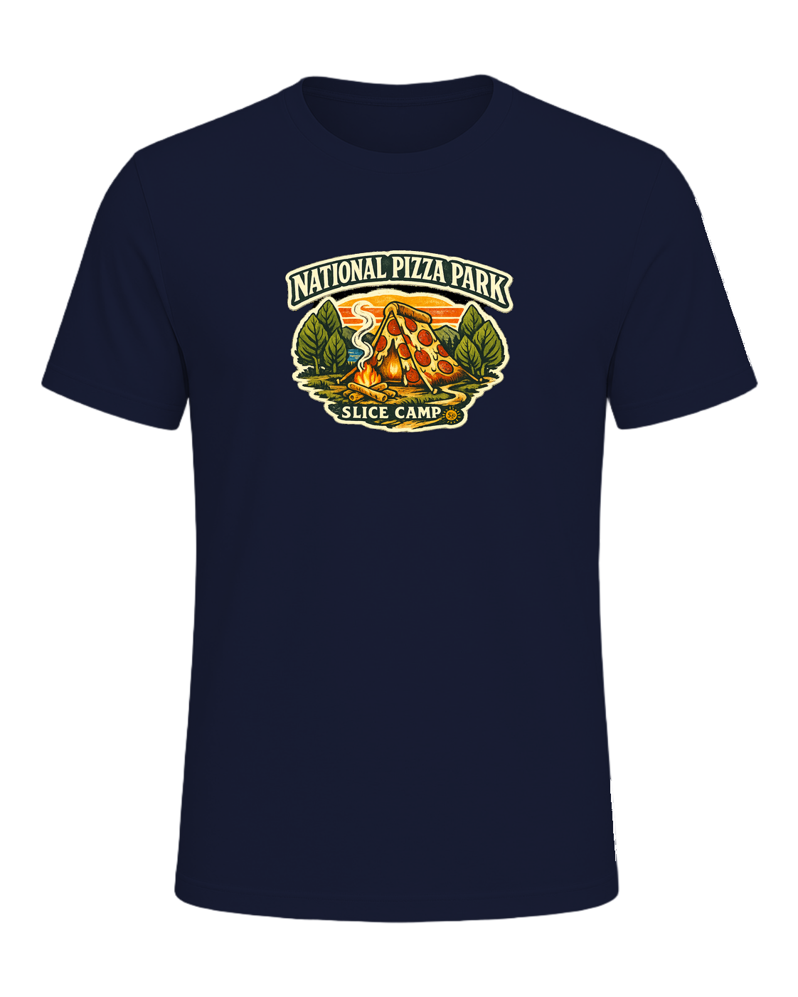 National Pizza Park Tee — Navy