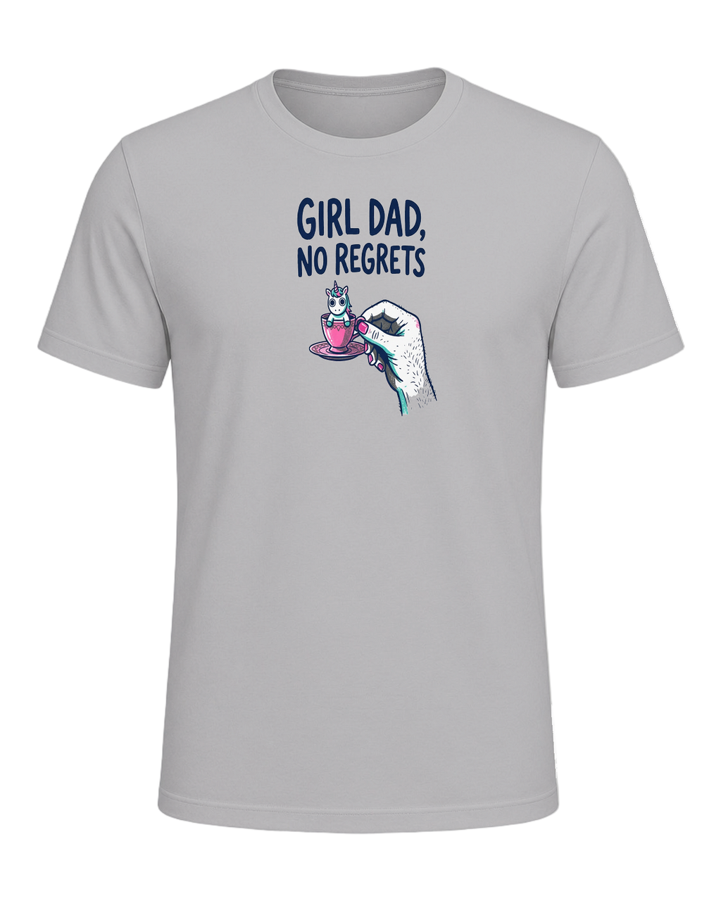 GIRL DAD, NO REGRETS — Athletic Heather