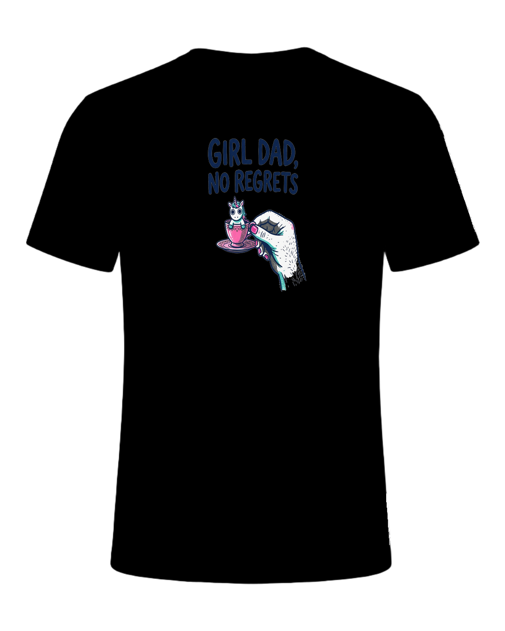 GIRL DAD, NO REGRETS — Black