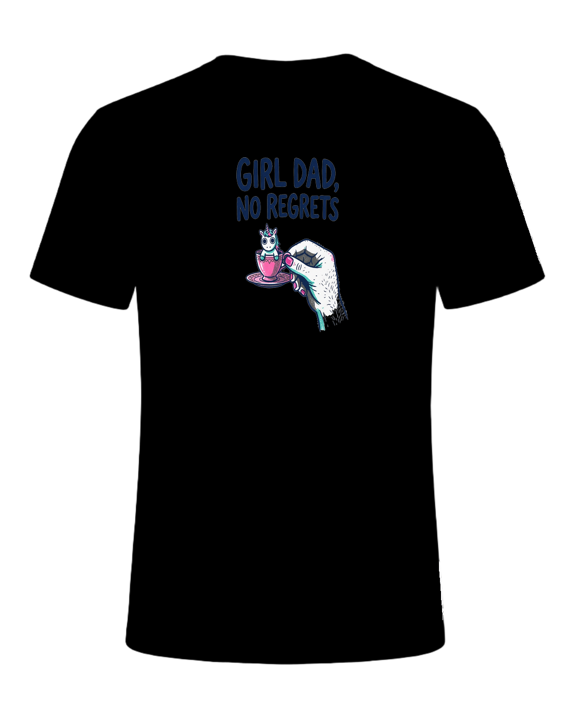 GIRL DAD, NO REGRETS — Black