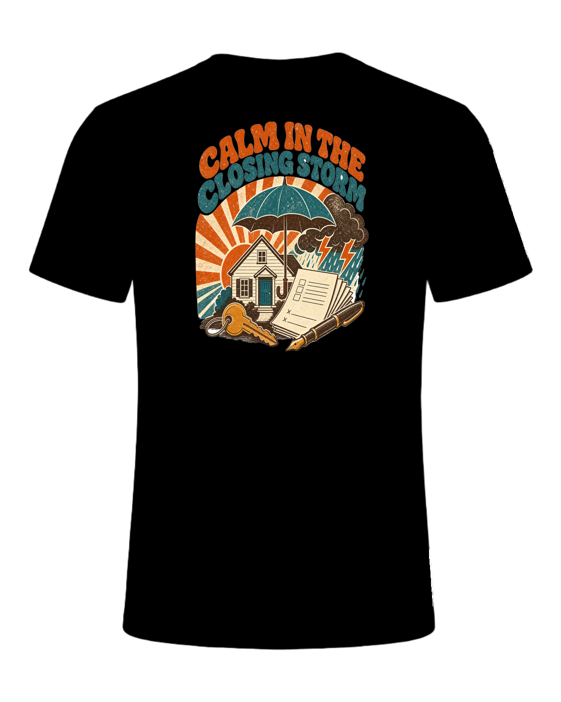 CALM IN THE CLOSING STORM — Black