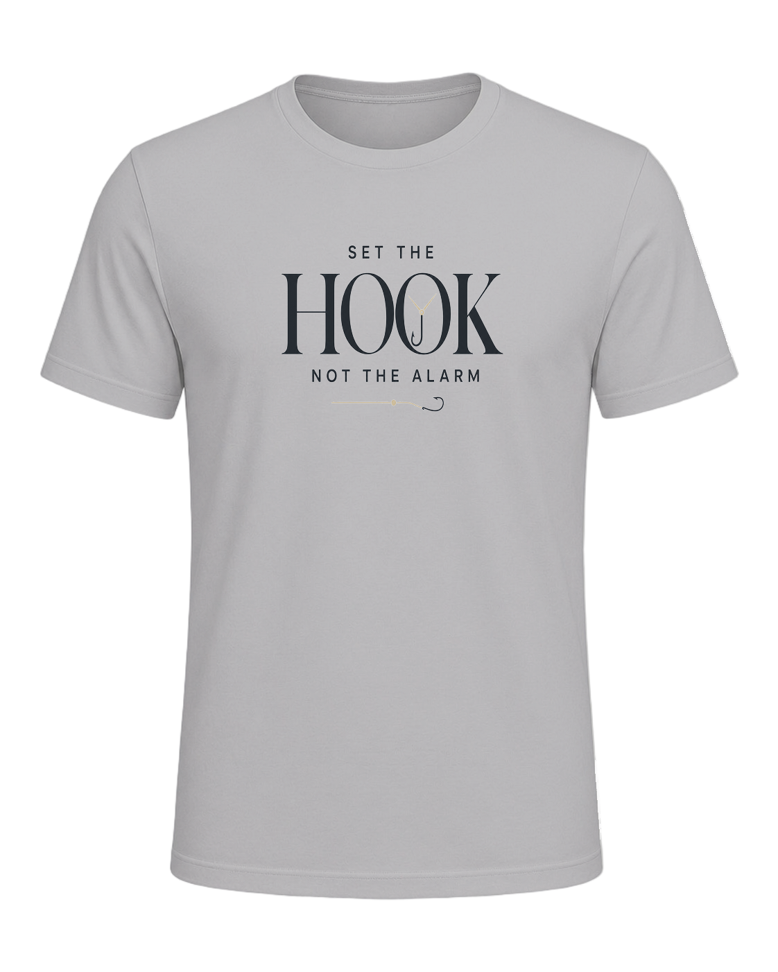 SET THE HOOK NOT THE ALARM — Athletic Heather