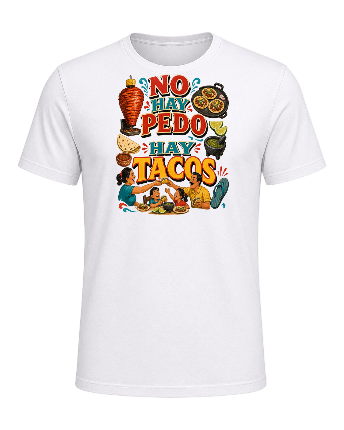 NO HAY PEDO HAY TACOS — White