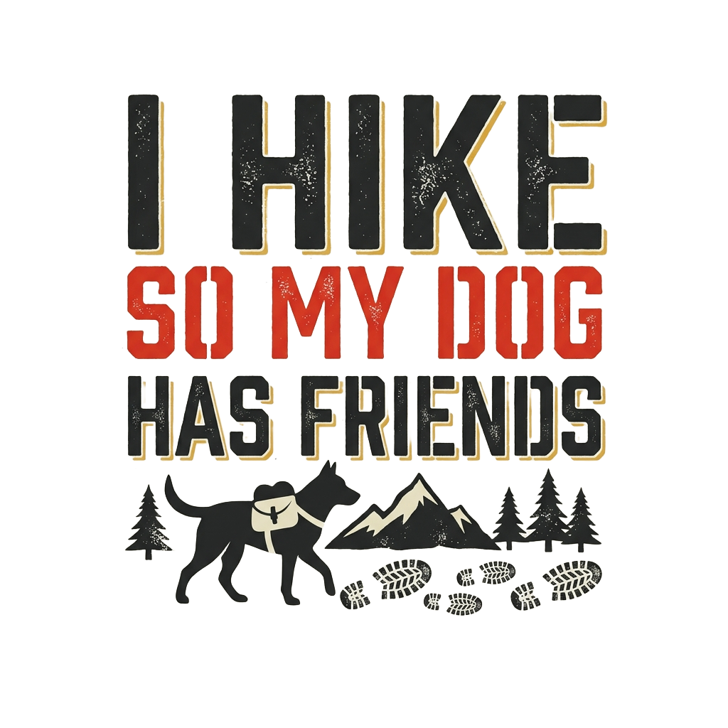 I HIKE SO MY DOG HAS FRIENDS