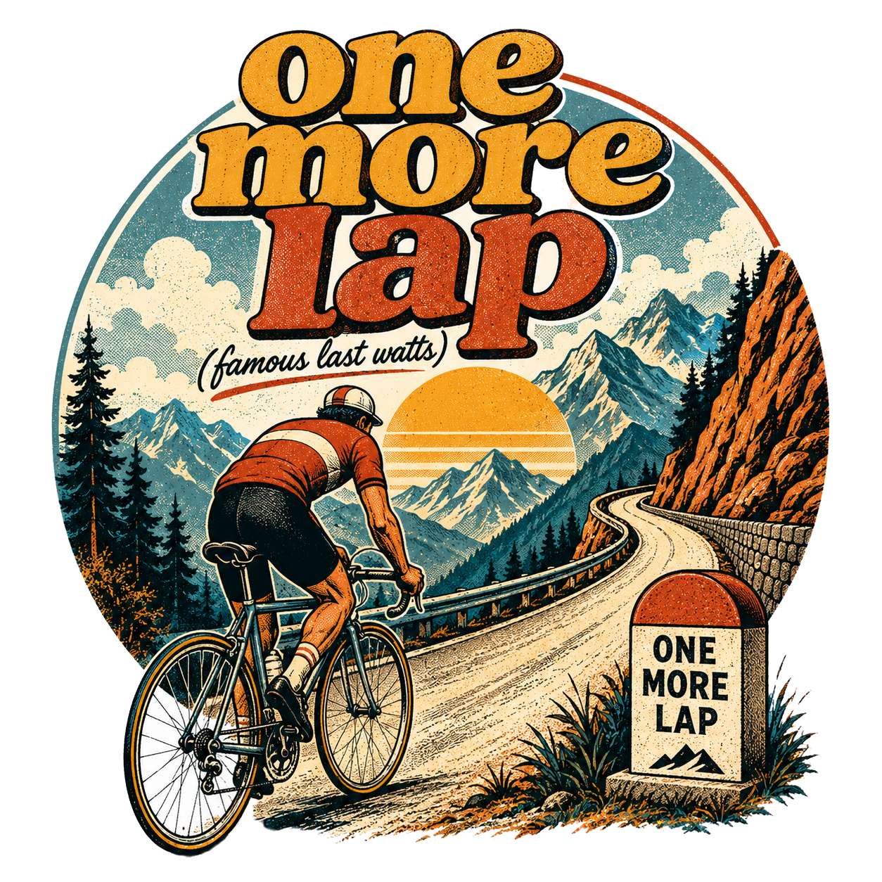 one more lap (famous last watts) — White