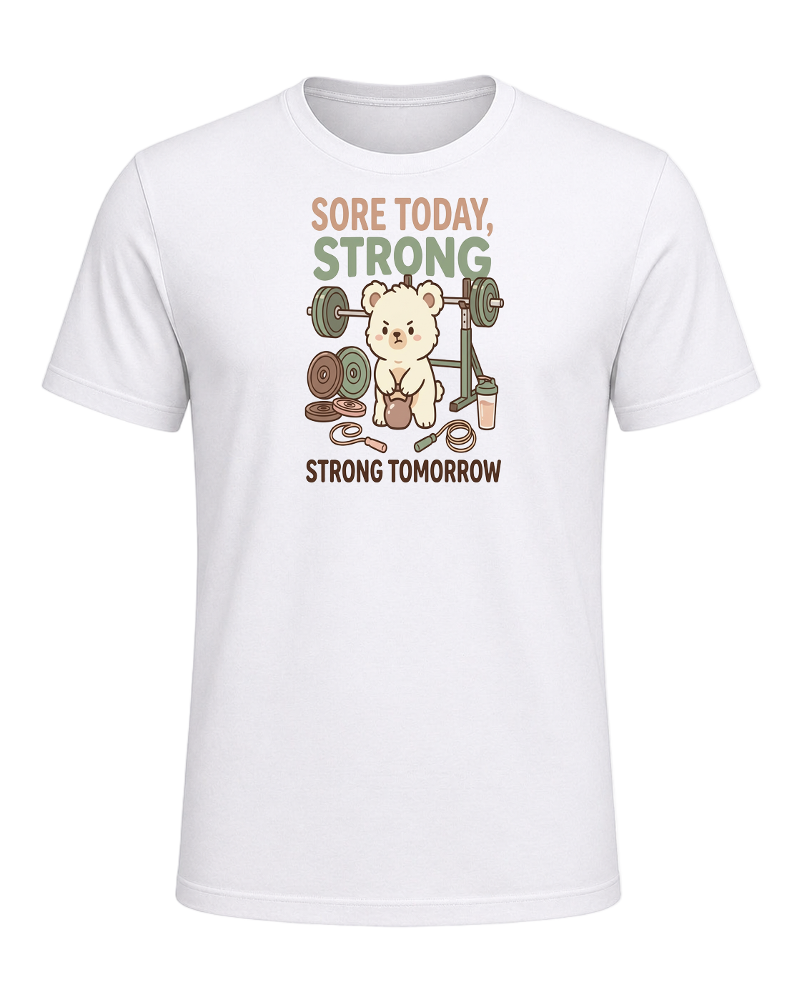 SORE TODAY, STRONG TOMORROW — White