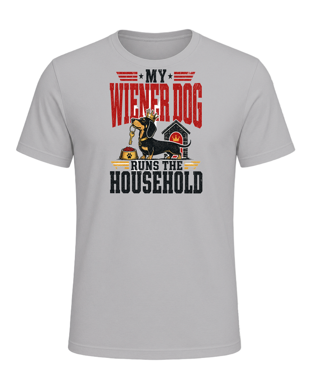 My Wiener Dog Runs the Household — Athletic Heather