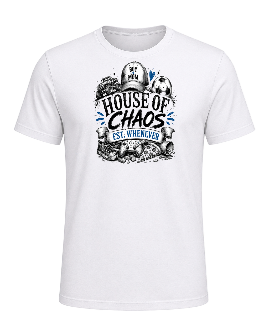 HOUSE OF CHAOS, EST. WHENEVER — White