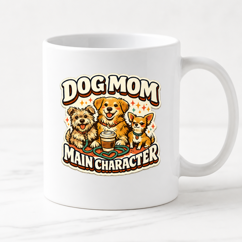 Dog Mom Main Character Tee Mug