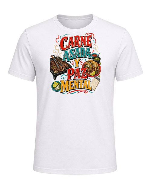 CARNE ASADA Y PAZ MENTAL — White