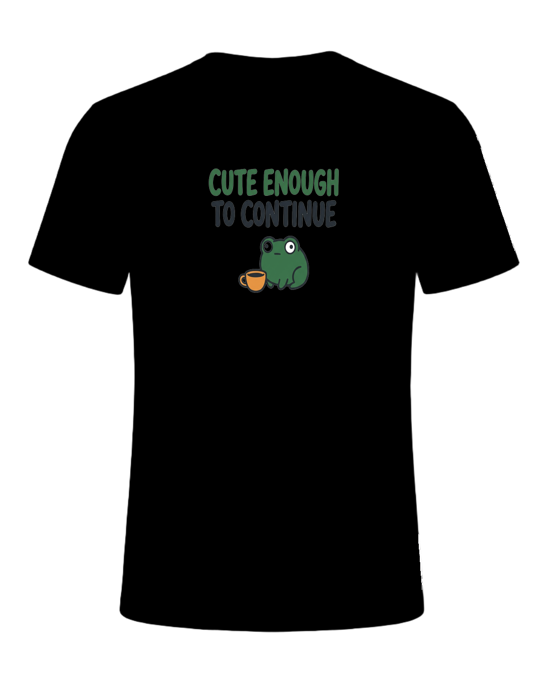 CUTE ENOUGH TO CONTINUE — Black