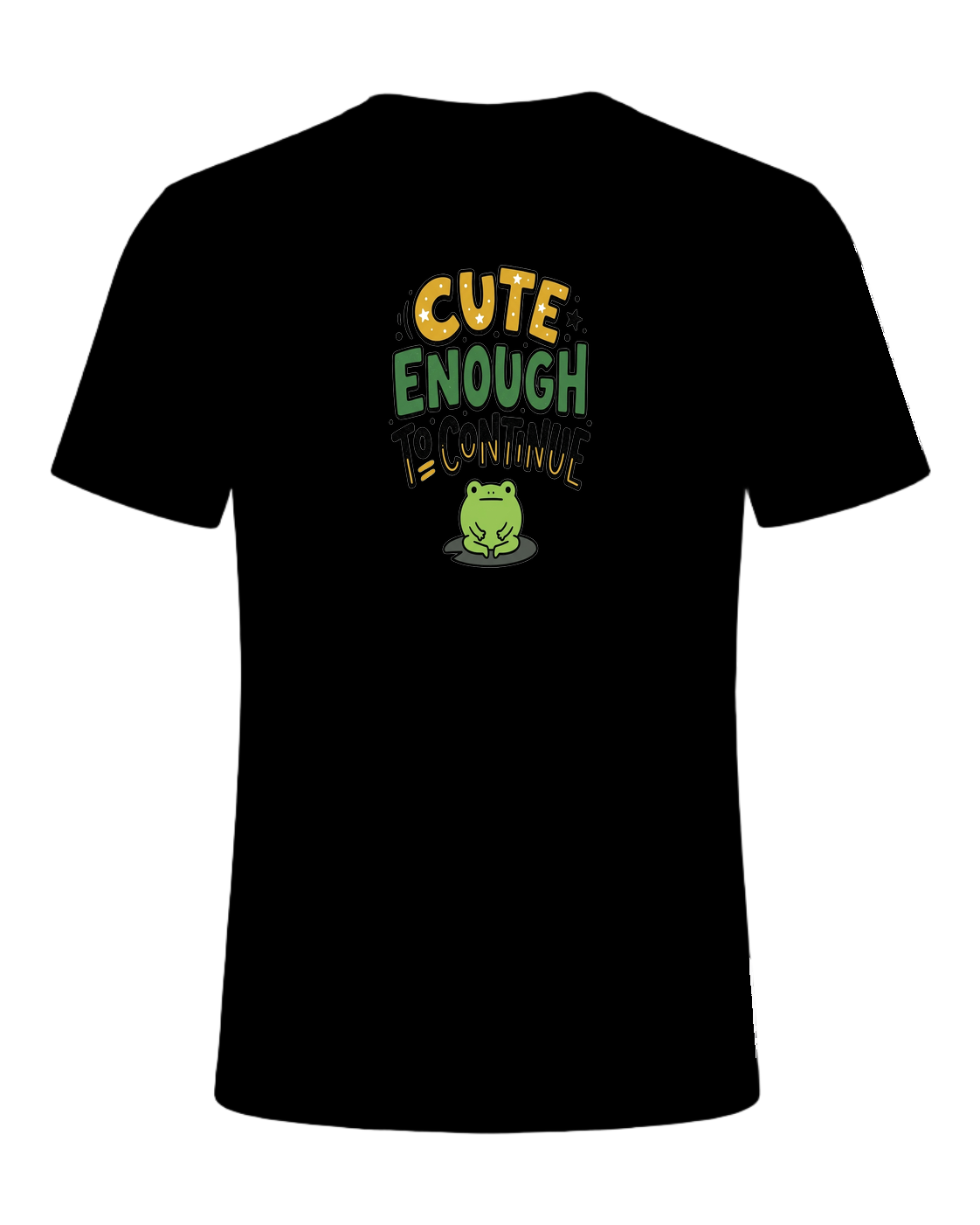 CUTE ENOUGH TO CONTINUE — Black