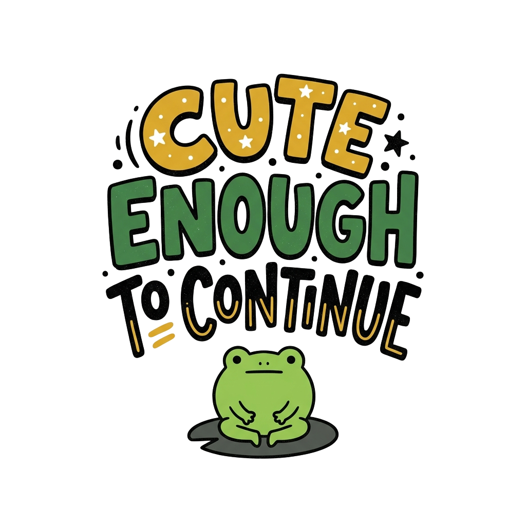 CUTE ENOUGH TO CONTINUE