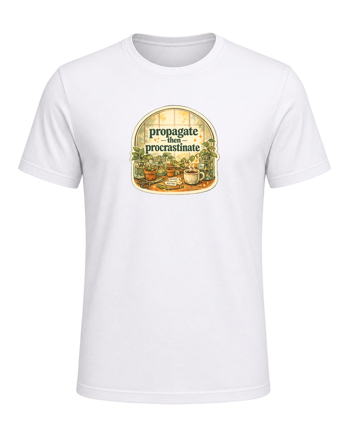 Propagate Then Procrastinate Tee — White