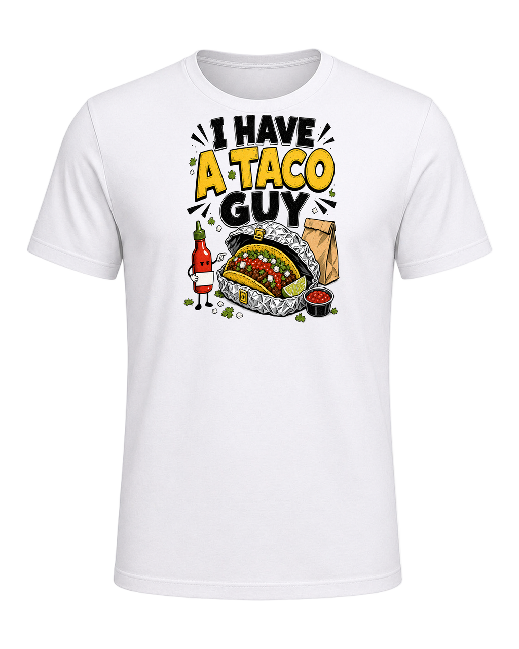 I HAVE A TACO GUY — White
