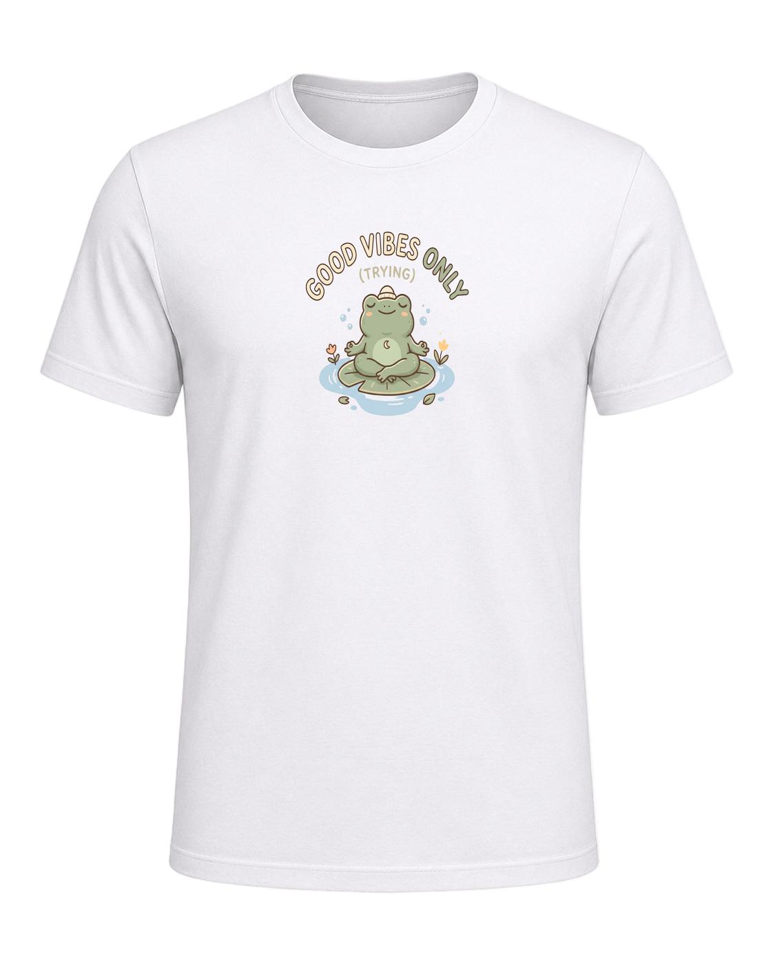 GOOD VIBES ONLY (TRYING) — White