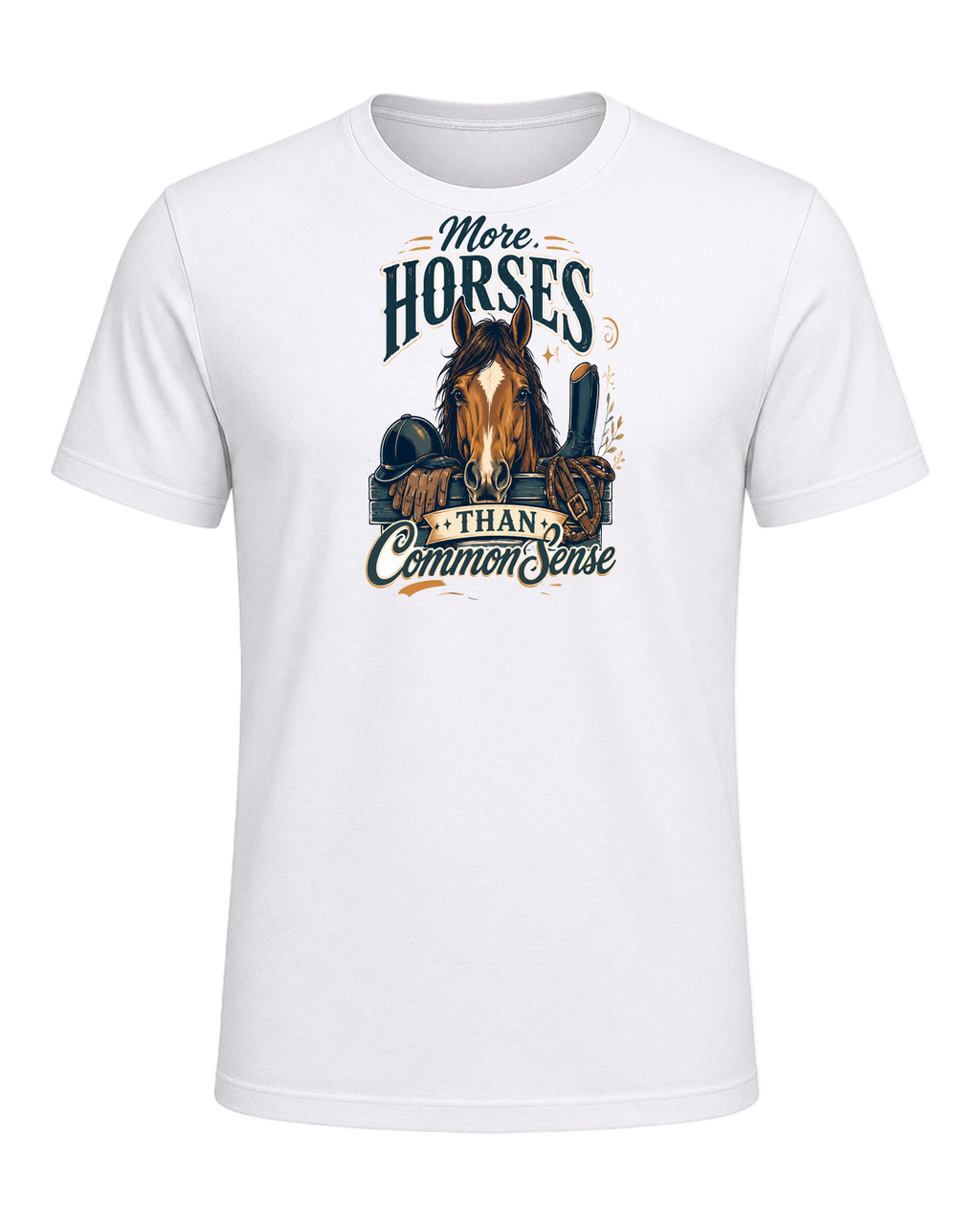 More Horses Than Common Sense — White