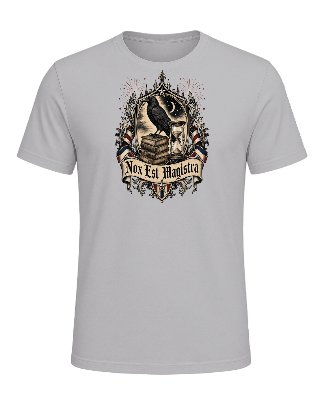 Latin Motto Crest — Athletic Heather