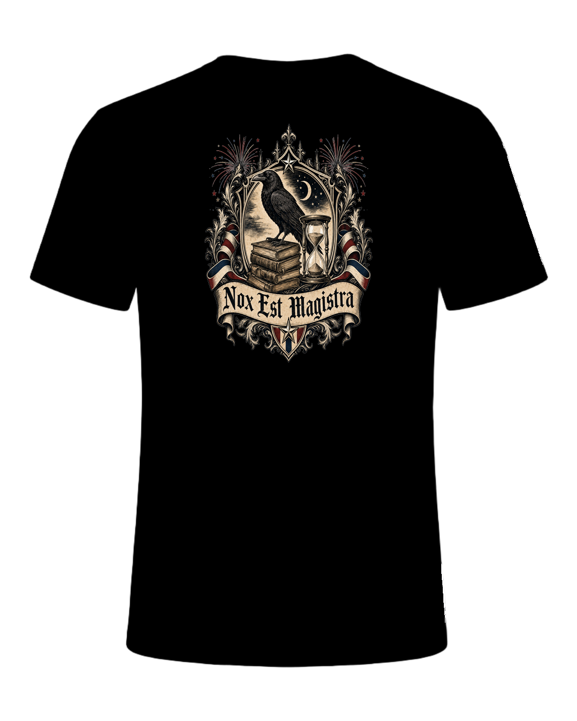 Latin Motto Crest — Black